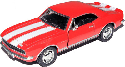 

Kinsmart 5'' Die Cast Metal 1:37 Scale 1967 Chevrolet Camaro Z/28 with Doors Openable and Pull Back Action(Red)
