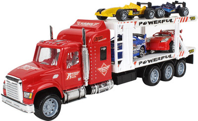 

Saffire 1:32 Transporter Truck with 4 Cars(Multicolor)