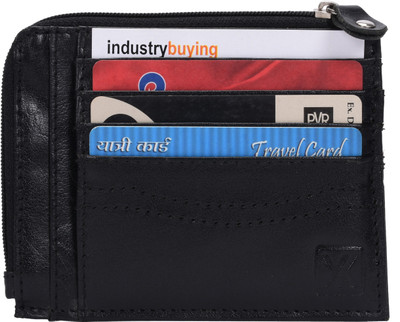 

Yark Men Black Genuine Leather Card Holder(8 Card Slots)