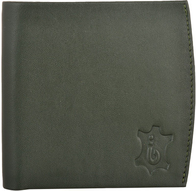 

bi blueice Men Green Genuine Leather Wallet(7 Card Slots)