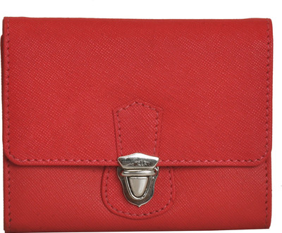 

MANDAVA Women Casual Red Genuine Leather Wallet(6 Card Slots), Mnd270srd