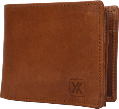 

Yark Men Brown Genuine Leather Wallet(7 Card Slots)