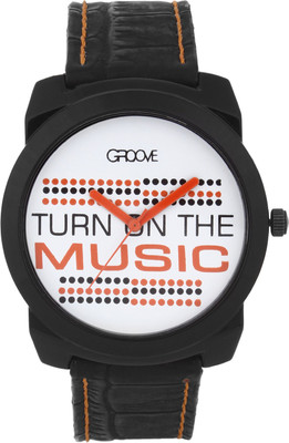 

Groove Lo Polo Series Black Colour Watch - For Boys