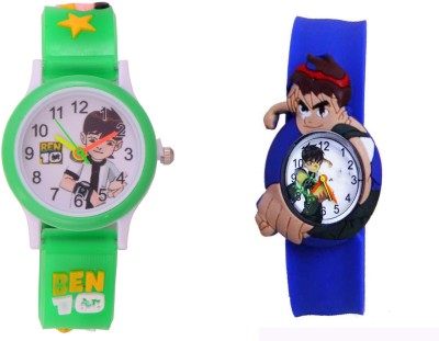 SS Traders Green Ben10 And Blue Ben10 Strap -Birthday Return Gift for Kids Watch  - For Boys & Girls   Watches  (SS Traders)