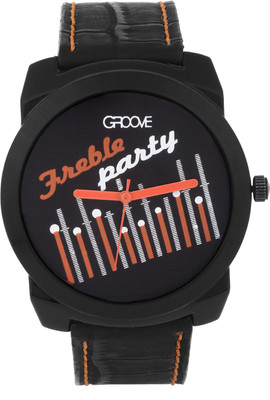 

Groove Lapson Black Colour Watch - For Boys