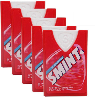 

Smint Sugarfree Lozenges, 32 pieces pack (6.4g Each) Strawberry Flavour(Pack of 5)