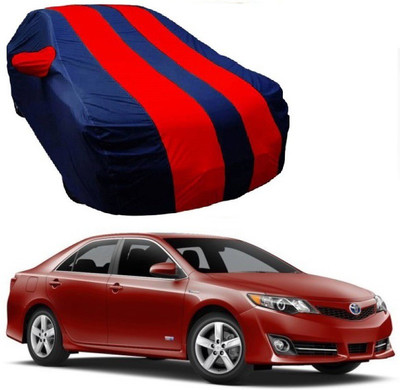 IRONTECH Car Cover For Toyota Camry (With Mirror Pockets)(Red, Blue)