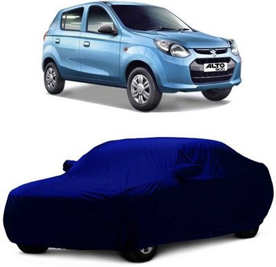 MoTRoX Car Cover For Maruti Suzuki Alto 800 (With Mirror Pockets)(Blue)