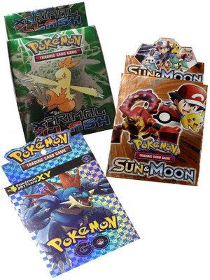 

AncientKart Pokemon 3 Decks of Primal Clash, GO, Sun & Moon(Multicolor)