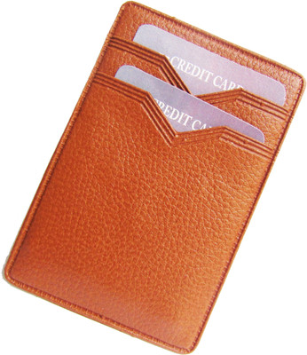 

Peacock Mundkar 3 Card Holder(Set of 1, Tan)