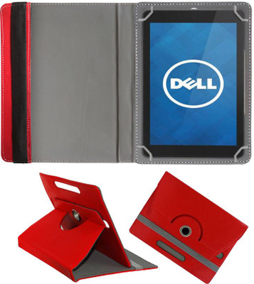 Fastway Book Cover for Dell Venue 8 Pro 5000 Tablet(Red, Cases with Holder)