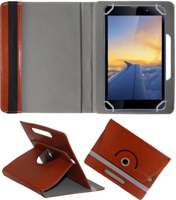 Fastway Book Cover for iBall Slide Wings 8 inch Designer Rotating Case(Brown, Cases with Holder, Pack of: 1)