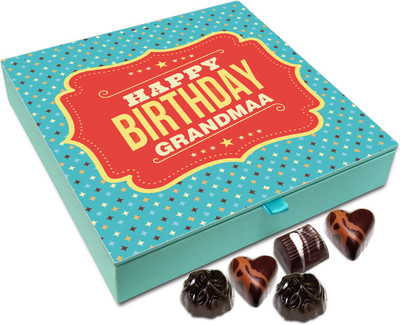 

Chocholik Gift Box - Happy Birthday Grandma Chocolate Box - 9pc Truffles(108 g)