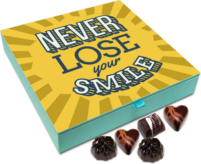

Chocholik Gift Box -Never Lose Your Smile Chocolate Box - 9pc Truffles(108 g)