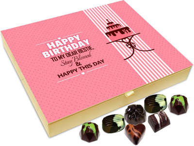 

Chocholik Gift Box -Happy Birthday To My Dear Bestie Chocolate Box - 20pc Truffles(240 g)