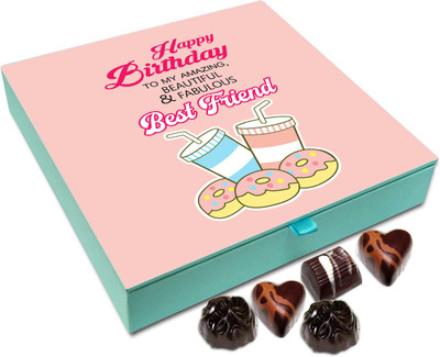 Chocholik Gift Box - Happy Birthday My Best Friend Chocolate Box - 9pc Truffles(108 g)