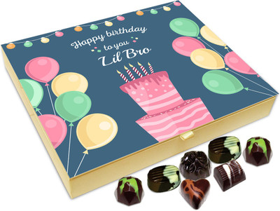 

Chocholik Gift Box - Happy Birthday To You Little Brother Chocolate Box - 20pc Truffles(240 g)