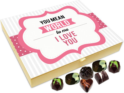 

Chocholik Gift Box -You Mean The World To Me Chocolate Box - 20pc Truffles(240 g)