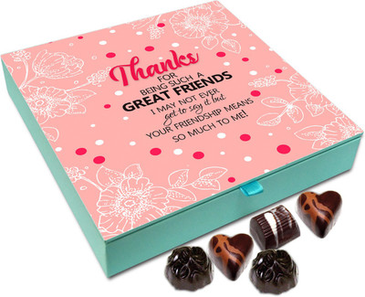 

Chocholik Gift Box - Thanks For Being Such A Great Friend Chocolate Box - 9pc Truffles(108 g)