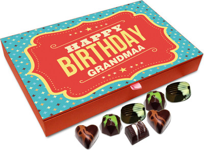 

Chocholik Gift Box - Happy Birthday Grandma Chocolate Box - 12pc Truffles(144 g)