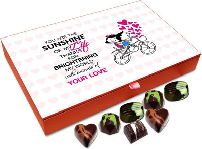 

Chocholik Gift Box - You Are The Sunshine Of MY Life Chocolate Box - 12pc Truffles(144 g)