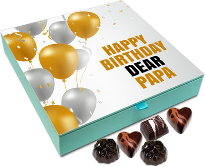 

Chocholik Gift Box - Happy Birthday Dear Papa Chocolate Box - 9pc Truffles(108 g)