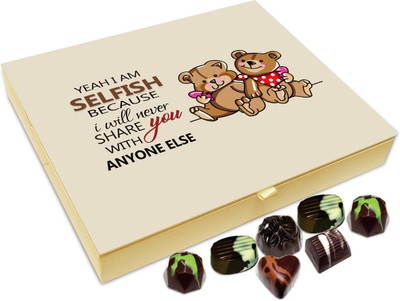 

Chocholik Gift Box - I Will Never Share With Anyone Else Chocolate Box - 20pc Truffles(240 g)