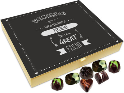 

Chocholik Gift Box -Wishing You A Wonderful Birthday Chocolate Box - 20pc Truffles(240 g)