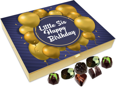 

Chocholik Gift Box - Little Sis Happy Birthday Chocolate Box - 20pc Truffles(240 g)