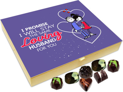 

Chocholik Gift Box - I Will Stay The Same Loving Husband Chocolate Box - 20pc Truffles(240 g)