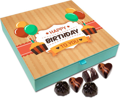 

Chocholik Gift Box -A Very Happy Birthday To You My Friend Chocolate Box - 9pc Truffles(108 g)