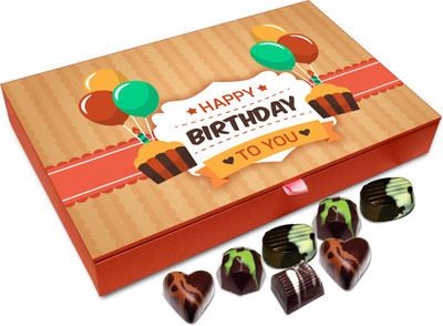 

Chocholik Gift Box -A Very Happy Birthday To You My Friend Chocolate Box - 12pc Truffles(144 g)