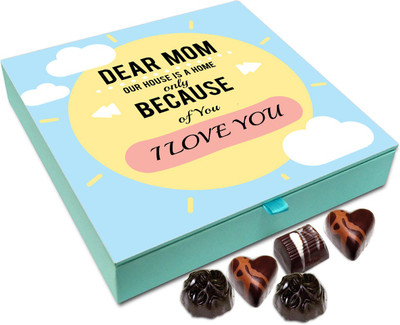 

Chocholik Gift Box - House Is Home Because Of Mom Chocolate Box - 9pc Truffles(108 g)