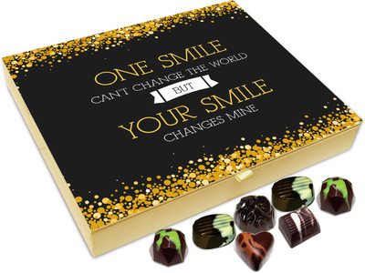 

Chocholik Gift Box -Your Smile Changes My World Chocolate Box - 20pc Truffles(240 g)