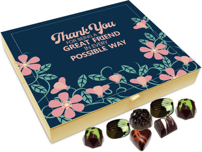 

Chocholik Gift Box - Thank You For Being A Great Friend Chocolate Box - 20pc Truffles(240 g)