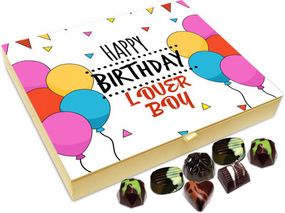 

Chocholik Gift Box -Happy Birthday Lover Boy Chocolate Box - 20pc Truffles(240 g)