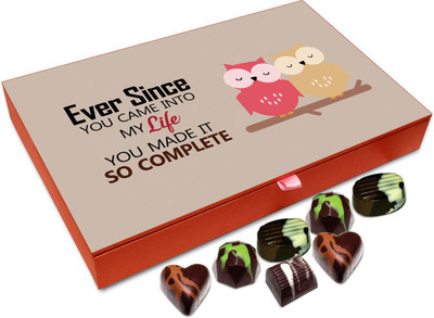 

Chocholik Gift Box - You Made My Life Complete Chocolate Box - 12pc Truffles(144 g)