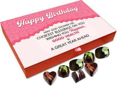 

Chocholik Gift Box - Happy Birthday And Have A Great Year Ahead Chocolate Box - 12pc Truffles(144 g)