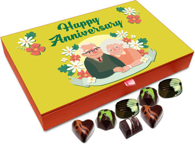 

Chocholik Gift Box - Happy Anniversary Grandparents Chocolate Box - 12pc Truffles(144 g)