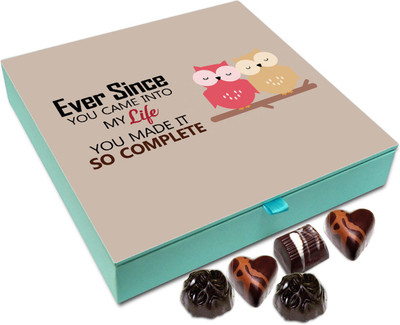 

Chocholik Gift Box - You Made My Life Complete Chocolate Box - 9pc Truffles(108 g)