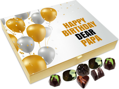

Chocholik Gift Box - Happy Birthday Dear Papa Chocolate Box - 20pc Truffles(240 g)