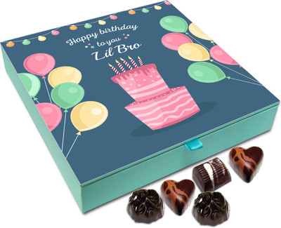 

Chocholik Gift Box - Happy Birthday To You Little Brother Chocolate Box - 9pc Truffles(108 g)