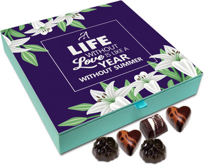 

Chocholik Gift Box -Life Without Love Is Year Without Summer Chocolate Box - 9pc Truffles(108 g)
