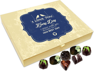

Chocholik Gift Box -I Love You Every Day Chocolate Box - 20pc Truffles(240 g)
