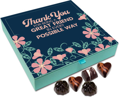 

Chocholik Gift Box - Thank You For Being A Great Friend Chocolate Box - 9pc Truffles(108 g)