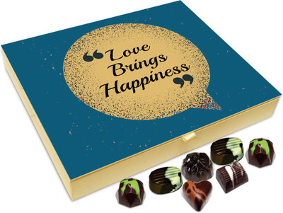 

Chocholik Gift Box -Love Brings Happiness Chocolate Box - 20pc Truffles(240 g)