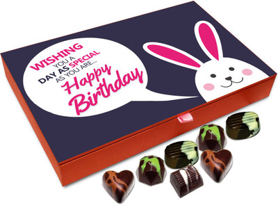 

Chocholik Gift Box - Wishing You A Day As Special As Birthday Chocolate Box - 12pc Truffles(144 g)