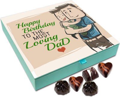 

Chocholik Gift Box - Happy Birthday To The Most Loving Dad Chocolate Box - 9pc Truffles(108 g)
