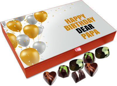 

Chocholik Gift Box - Happy Birthday Dear Papa Chocolate Box - 12pc Truffles(144 g)