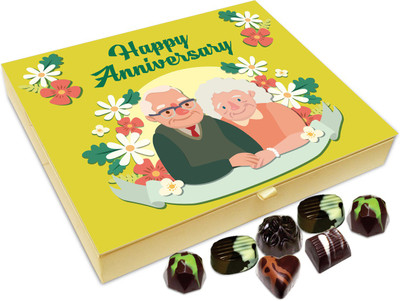 

Chocholik Gift Box - Happy Anniversary Grandparents Chocolate Box - 20pc Truffles(240 g)